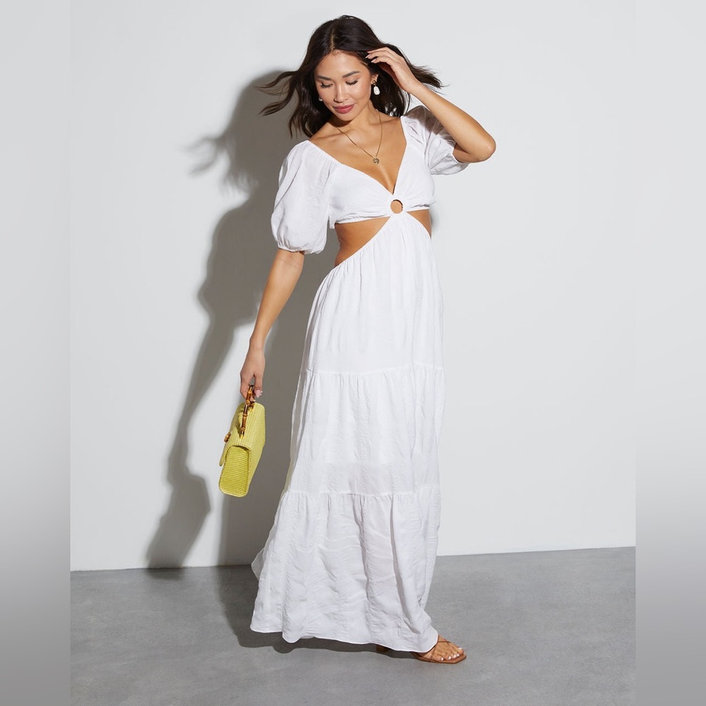 Cartagena Cutout Tiered Maxi Dress